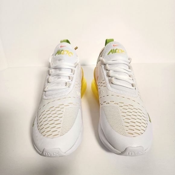 Nike Air Max 270 White Crimson Bliss Running Sneakers DV2184-100 Wmn's Size 7.5 - Picture 5 of 9